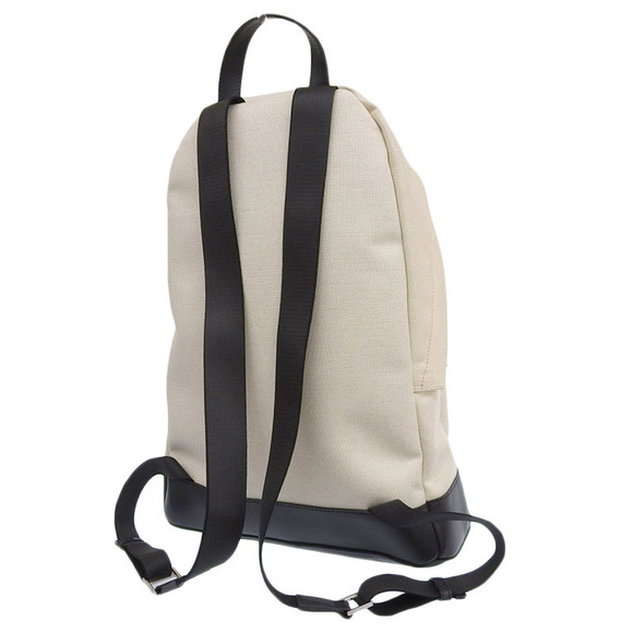 Balenciaga Black Canvas Leather Backpack Rucksack White - Picture 1 of 7